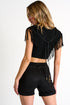 Shan Kate Vegan suede shorts